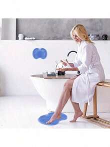 1pc Anti-Slip Shower Foot Scrubber With Exfoliating Pad - Improves Blood Circulation, Cleanses Feet - Bathroom Accessory - A - View 4