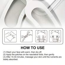 2/4 Stücke transparente Augenpatches für das Gesicht, bequem und atmungsaktiv, selbstklebend. Geeignet für Augen, Gesicht und Nase. - Verschiedenfarbig - Übersicht 4