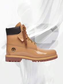 Timberland 6" Premium Waterproof Patent BootsFinch Wheat– Men's Lifestyle Sneakers – Shoes For Man -Vintage-Spring & Summer-Inspired Running Shoes, Shock-Absorbing Comfort, Gym To Streetwear Casual Wear-Easter Gift–TB0A41MWA3K - Finch/Wheat - 查看 2