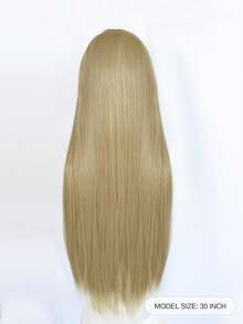 Must-Have Long Straight Wig For Dates & Shopping | Light Blonde/Silver White | Realistic Synthetic Wig For Everyday - Multicolor - View 8