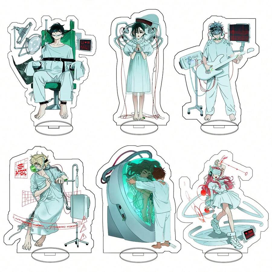 1个不规则形状动漫亚克力立牌,MiziSua创意校园桌面装饰,动漫周边,游戏周边,礼物,节日礼物,生日礼物,完美礼物 - 彩色 - 查看 1