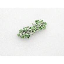 Peridot Color Gre1en Rhinestone Crystal Flower Hair Barrette Clip - Gre1en/Peridotcolor - View 4
