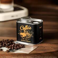 Recipiente de almacenamiento de café de alta calidad con válvula de desgasificación unidireccional - Recipiente sellado herméticamente apto para granos de café, hojas de té, productos secos, especias | Lata de metal resistente a los rayos UV para la cocina, la despensa, el campamento al aire libre - Multicolor - Ver 13