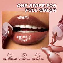 4 Color Lip Balm Set - Long-Lasting Moisturizing Liquid Gel, Coffee Raspberry Lip Care Essence, Valentine's Day Gift - Nhiều màu - Xem 6