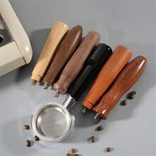 1Pc Universal Coffee Wooden Handle, Wooden Handle Replacement Kit For Coffee Machines Coffee Handle Coffee Machine Handle - Multicolor - View 11