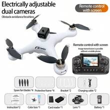 E55, Brushless, Drone, KY102, Equipped With Screen Remote Control, High-Definition Aerial Photography, Intelligent Obstacle Avoidance, Optical Flow Hovering, Quadcopter, Remote-Controlled Aircraft - Multicolor - View 12