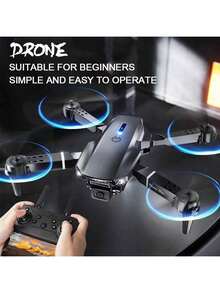 Foldable Remote-Controlled Drone E88 Equipped With Dual Cameras, USB Rechargeable Lithium Polymer Battery, Wi Fi Remote Control, 720p Video, Indoor Use, Beginner Level, Intelligent Obstacle Avoidance - Multicolor - View 11