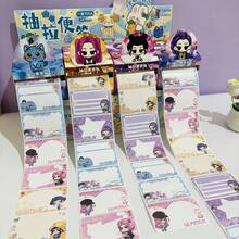 DOBBLE 1pc KPOP Witch Girl Group Detachable Memo Pad, High-Quality Anime Sticker, Reusable (Random Style) - Multicolor - View 4