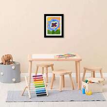 A4 Art Display Frame Kids Frames Photo Picture Crafts Drawing Storage Xmas Gifts - Black - View 7