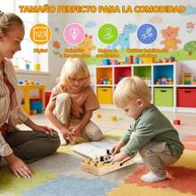 Juguetes educativos 2 en 1 Montessori clasificación colores y juego de pesca para niños sensoriales didácticos divertidos para bebés regalo - e - Ver 3