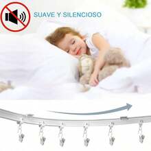 Riel De Cortina De Techo Flexible Barra Curva Con Rodillo Blanco 5 metro riel de cortina de techo flexible barra curva con rodillo color blanco longitud 5 metros instalacion facil ajuste profesional ideal para cortinas grandes balcones y espacios comerciales resistente y estable - Blanco - Ver 8