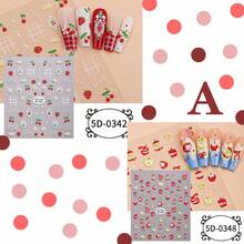 Zhengxiang Dopamine Bow Nail Stickers, 5D Embossed Minimalist Versatile Cherry Cartoon Nail Art Decals - Nail Art Posts - View 16