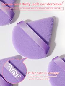 27 PIEZAS Juego de herramientas de maquillaje que incluye: 10 PIEZAS Juego de brochas de maquillaje + 6 PIEZAS Esponjas de polvos de cojín de aire mini + 6 PIEZAS Esponjas de maquillaje mini + 4 PIEZAS Esponjas de maquillaje + 4 PIEZAS Polvos de triángulo - Multicolor - Ver 7