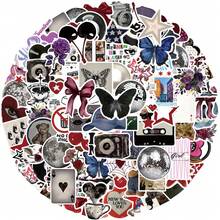 100张Y2K美学暗黑风格贴纸，Y2K市中心贴纸，Y2K礼物，复古贴纸，90年代贴纸，防水乙烯基贴纸，适用于信封、水瓶、电脑、笔记本电脑、手机、行李箱、笔记本、冰箱等。 - B - 查看 8