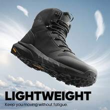 Men's 8-9 Inch Tactical Boots - Lightweight Military Combat Hiking & Motorcycle Work Boots With Side Zipper, All-Day Comfort - 黑色 - 查看 5
