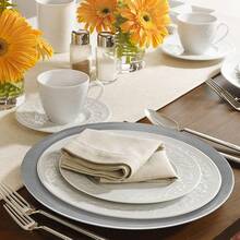 Silver Charger Plates, Set Of 6 Serving Charger Plate For Dinner Table, Wedding, Events Plate Chargers - 13 Inch - Round-silver - View 8