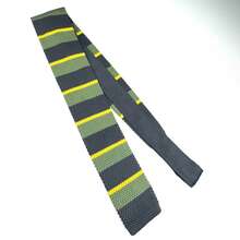 Men's Business Commute Contrast Stripe Necktie - Multicolor - View 4