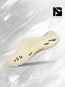 Crocs Echo Wave Clog Almond Tint – Shose For Man/Woman-Vintage-Spring & Summer-Thick Sole Casual Beach Flip Flops, Shock-Absorbing Comfort, Gym To Streetwear-Mother's Day Gifts-Father's Day Gift –210521 0LL - Almond Tint - 查看 1
