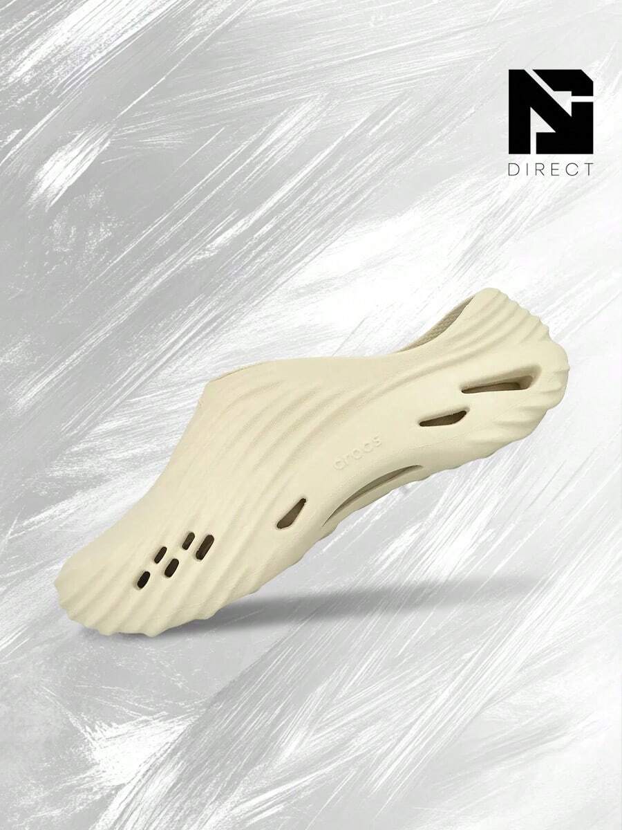 Crocs Echo Wave Clog Almond Tint – Shose For Man/Woman-Vintage-Spring & Summer-Thick Sole Casual Beach Flip Flops, Shock-Absorbing Comfort, Gym To Streetwear-Mother's Day Gifts-Father's Day Gift –210521 0LL - Almond Tint - 查看 1