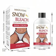 250g/8.82oz Loción aclaradora de piel íntima de alta capacidad, 50g Crema para la piel íntima, Desvanecer la pigmentación de la piel íntima, Iluminar y refinar la piel, Hidratar y nutrir, Cuidado personal, Cuidado de la piel - Blanco - Ver 11