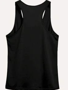 Women's Sleeveless Tank Top - Non-Transparent Smooth Surface Casual Blouse, Everyday & Formal Outfits - Machine Washable Women's Clothing, Versatile Outfit, Graphic Print Design, Nontransparent Fabric, Summer Fashion,  Design, Breathable Fabric, Summer Wardrobe - White - View 10