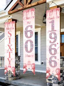 Sinh nhật lần thứ 60 màu vàng hồng