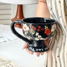 Ceramic Cup Coffee Cup Water Cup Mug Tea Cup Cup Meeting Room Office Personal Dedicated Japanese Style Ceramic Floral Pattern - Multicolor - View 6