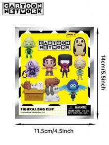 Warner Bros 1个官方授权盲盒夹式挂件，“咱们裸熊”探险时光，史蒂芬、芬恩、杰克、冰熊，随机角色吊坠礼物，新年、情人节、生日派对小礼物 - 黃色 - 查看 3