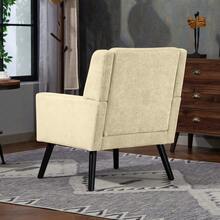 Living Room Chairs - Beige + Upholstered - View 3