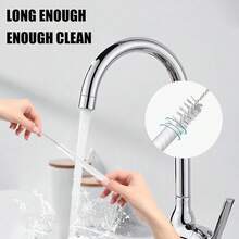 8PCS Reusable Straws For  64 Oz IceFlow Tumbler |  Cup Accessories With 2 Extra Long Straw Cleaner Brushes | PE Plastic Replacement Straws (64oz) - 64oz - Xem 5