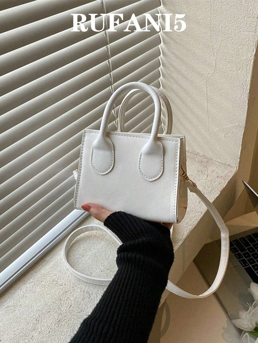 Mini Square Bag - White - View 1