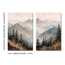Bộ 1/2 tranh không khung phong cảnh núi rừng Sunet, thiên nhiên Bắc Âu, tranh canvas phong cảnh mộc mạc Cottagecore, tranh trang trí nhà nông thôn tối giản, phù hợp cho căn hộ, phòng khách, phòng ngủ, trang trí nhà hiện đại. - A - Xem 8