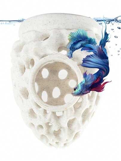 Multi-Functional Shrimp House, Hiding Nest, Water Plant Cultivation Dish, Simulated Porous Coral Stone, Small Shrimp Breeding Nest, Aquarium Landscaping