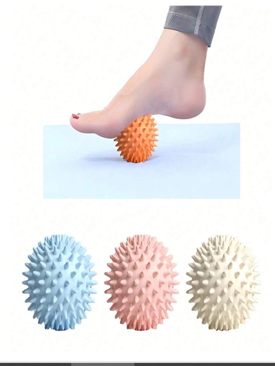 1 quả bóng massage, dụng cụ massage thư giãn cơ bắp với con lăn gai, massage sâu điểm kích thích, giảm đau cơ, thích hợp cho trường học, tựu trường, du lịch, sử dụng tại nhà, SPA, dụng cụ massage, massage, máy massage, SPA - Nhiều màu - Xem 1