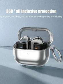 Transparent Soft Detachable Protective Case Compatible With Samsung Galaxy Buds 3 Pro Wireless Bluetooth Earphones, Minimalist & Personalized Design, Includes Cleaning Kit, Suitable For Men And Women - Multicolor - View 8