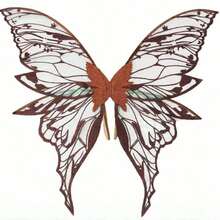 1 Stück Feenflügel für Erwachsene & Mädchen, Organza Schmetterlingsflügel - ideal für Cosplay, Partys, in 8 Farben erhältlich - Verschiedenfarbig - Übersicht 19