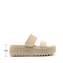Women's Waterproof 1.69-Inch Slingback Platform Water Sandals Adjustable Casual Lightweight Wedge Chunky Sandals For Beach Vacation Summer Shoes - Màu be - Xem 7