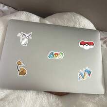 50PCs Waterproof Vinyl Pokemon Pikachu Stickers - Cute Cartoon Patterns, Suitable For Notebooks, Water Bottles, Skateboard, Helmet, Scrapbooks, Etc. - Single Piece - View 4