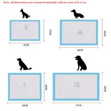 10pcs Super Absorbent Dog Pee Pads, Disposable Leak-Proof Odor Control Pet Training Pads, Pet Cleaning Supplies - Blue and White - View 9