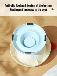 Comederos elevados ajustables para mascotas, tazones duales de acero inoxidable, protección de cuello anti-vómito, adecuados para gatos y perros - 500ml - Ver 4