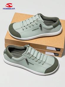 HOBIBEAR Minimalist Canvas Slip-On Shoes Without Soles, Unisex, Flat, Wide Fit - Mint Green - View 5