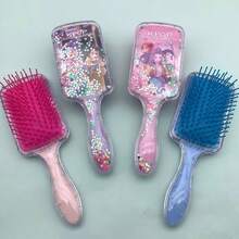 1pc K-Pop Dreamlike Girl Group Rotating Hair Brush Set - Lumi Inspired Air Cushion Massage Brush, Anti-Static Design, Creates Voluminous Hairstyle, CE Certified (Random Style) - Multicolor - View 9