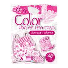 COLOREA UNO EN UNO ROSA  -LIBRO COLOREA - Libro único - Ver 2