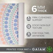 Yoga Mat - Premium 6mm Print Extra Thick Non Slip Exercise & Fitness Mat For All Types Of Yoga, Pilates & Floor Workouts (68\L X 24\W X 6mm Thick) - RainbowTrance - Xem 4