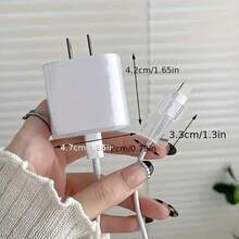 Design Data Cable Protector Case Compatible With IPhone, 18-20W Charger Protective Cover, Anti-Scratch And Anti-Break - Transparent Black - View 5