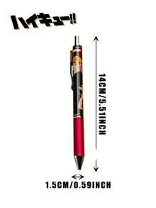 Crunchyroll 1 chiếc bút bi mực đen 0.5mm hình nhân vật hoạt hình "Haikyuu!!" chính hãng, hộp kín, nhân vật hoạt hình ngẫu nhiên, cầm thoải mái, quà tặng thích hợp cho gia đình và bạn bè. - Nhiều màu - Xem 2
