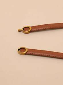 1条装和2条装女士复古简约PU皮细腰带，适合夏季、上学、秋季、万圣节等场合 - 彩色 - 查看 4