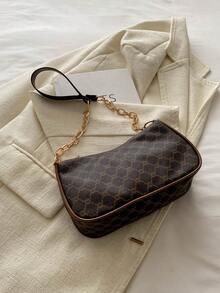 Women's Fashionable Multi-Functional Casual Retro Minimalist Shoulder Bag - Coffee - View 8