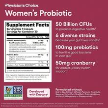 Physician's Choice Women's & Vaginal Probiotic Combo,Daily Digestive, Gut Health, Vaginal Health For Women With Cranberry & Prebiotics,60 Capsules - 1 set - 查看 9
