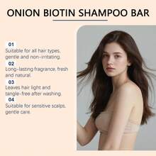 Onion Biotin Shampoo Refreshing And Moisturizing Suitable For All Hair Types Moisturizing And Smoothing Rich In Rosemary Extract Daily Gentle Cleaning Fluffy And Smooth Care For Hair - Hương thơm nhẹ - Xem 6